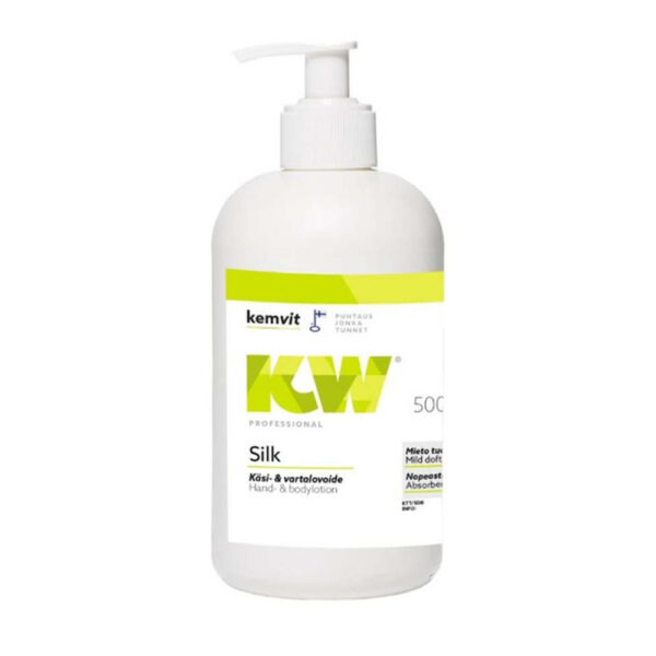 KW Silk käsi- ja vartalovoide pumppu 500 ml