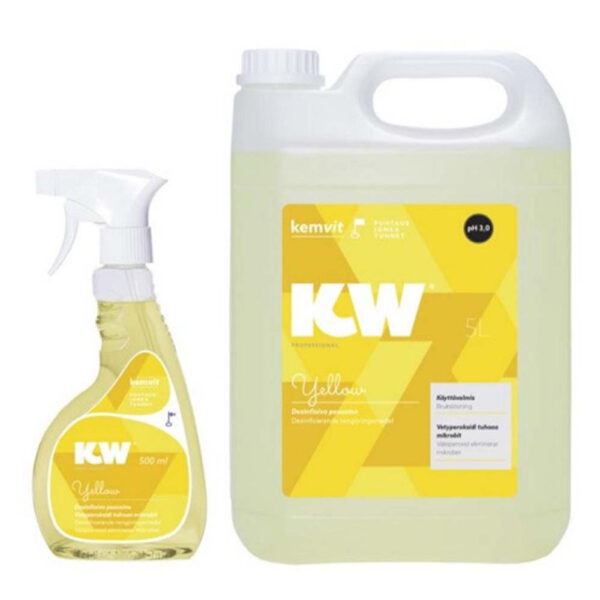 KW Yellow pesevä desinfiointiaine 5 L (3 kpl/ltk)