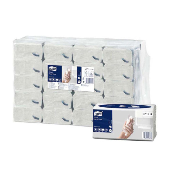 Tork C-fold käsipyyhe, H3 Advanced 2-k valkoinen